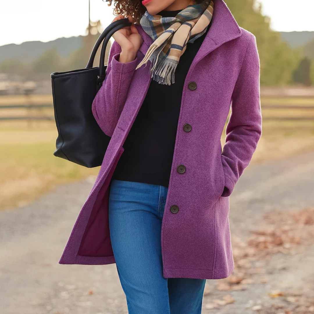 Adriana | Abrigo Elegante con Calidez Acolchada y Estilo Atemporal
