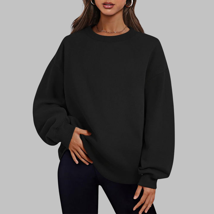 Medgi | Suéter de manga larga oversized con cuello redondo