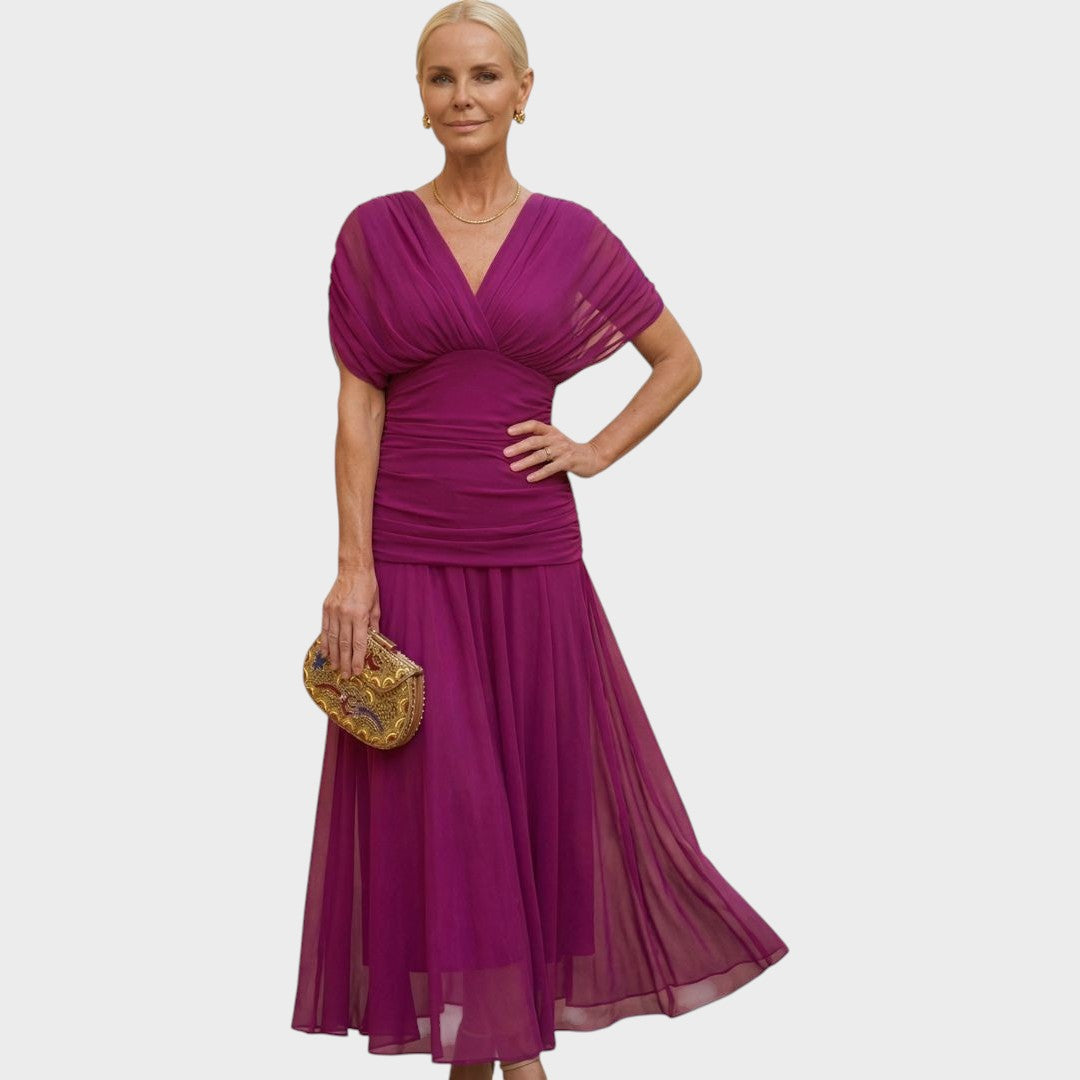 Fionah | Vestido Fucsia Elegante