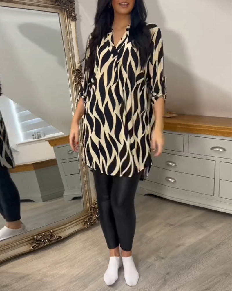 Alexandra | Blusa Suelta Impresa para Mujeres