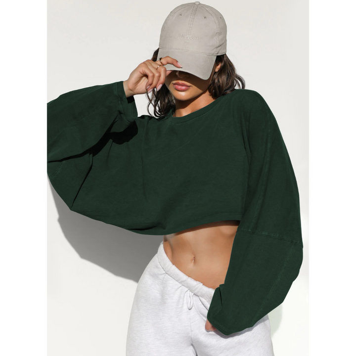 Skye | Sudadera recortada casual para mujeres