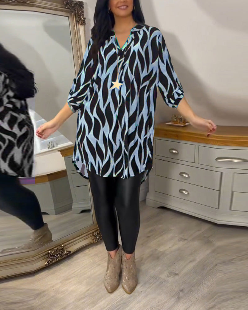 Alexandra | Blusa Suelta Impresa para Mujeres