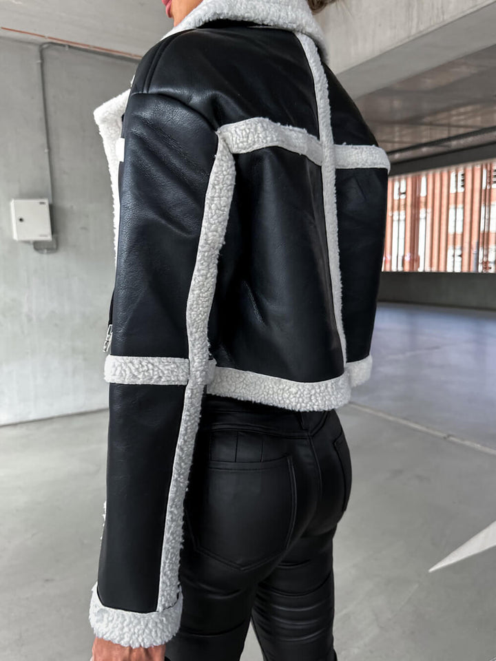 Chaqueta de Cuero Sintético