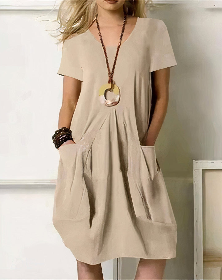 Sofía | Vestido Midi Casual con Vuelo