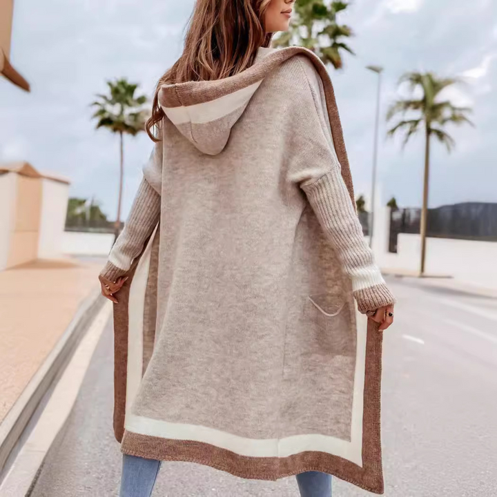 Plato | Cárdigan con Capucha Oversized Abierto Casual