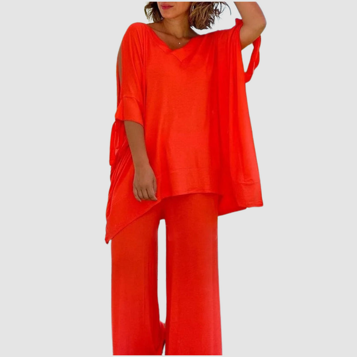 Conjunto de Estilo Relajado Zinnia – Elegancia Sin Esfuerzo en Cada Paso