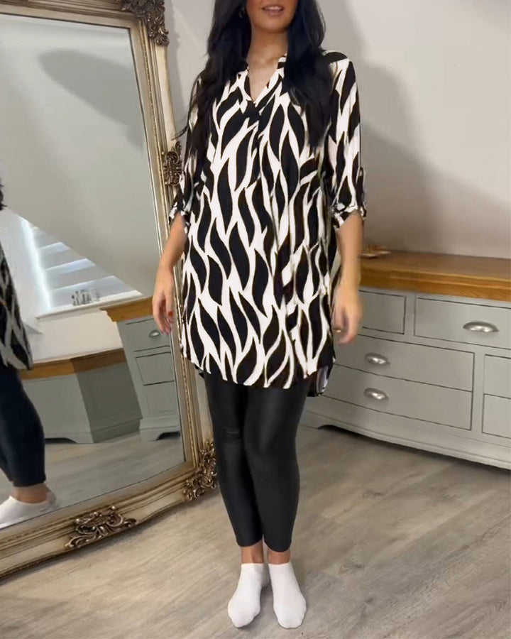 Alexandra | Blusa Suelta Impresa para Mujeres