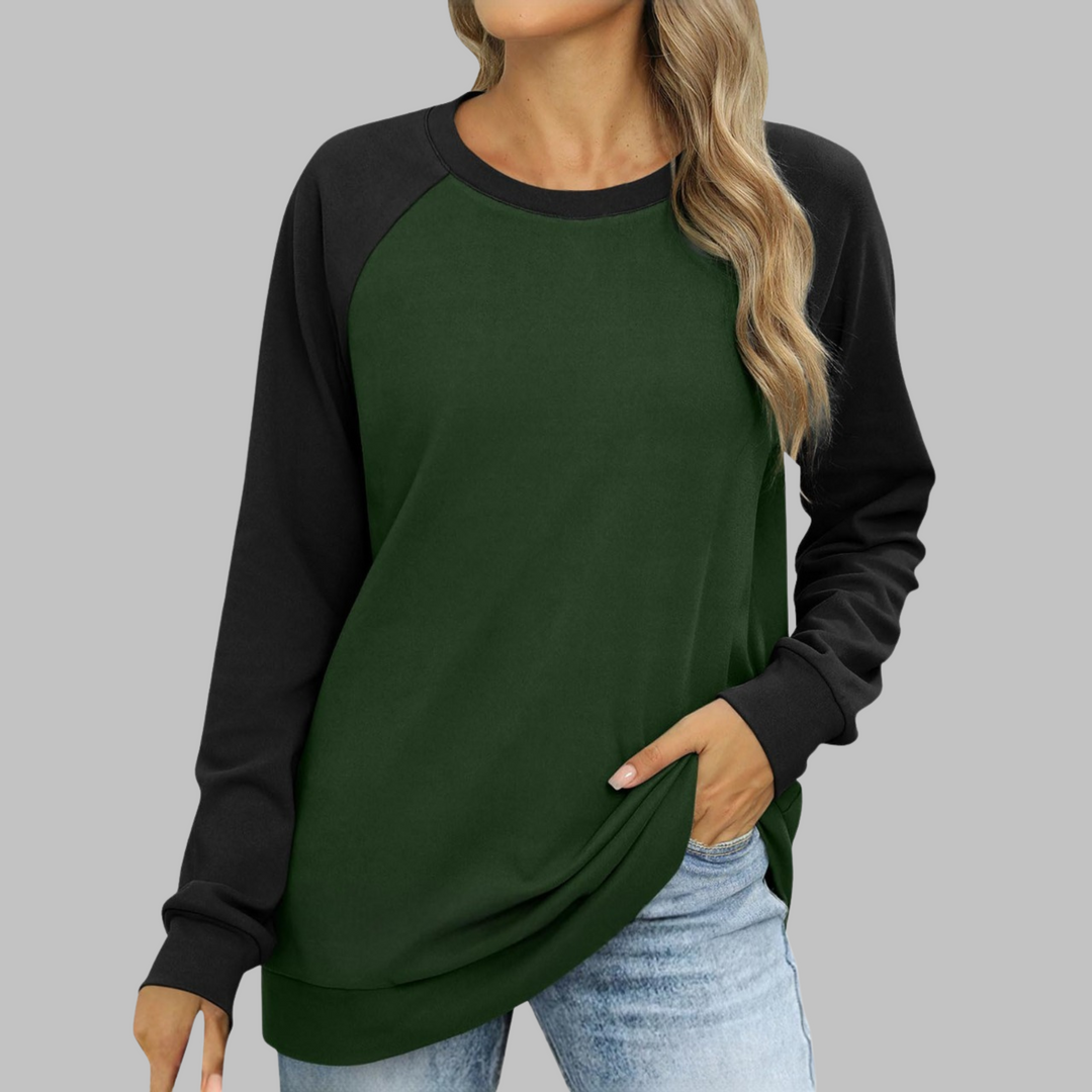 Lhantel | Sudadera Casual de Cuello Redondo y Manga Larga