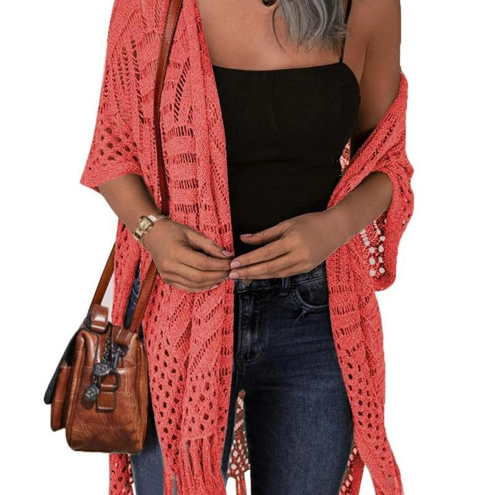 Zarella | Chaqueta de Verano Con Flecos Cómoda