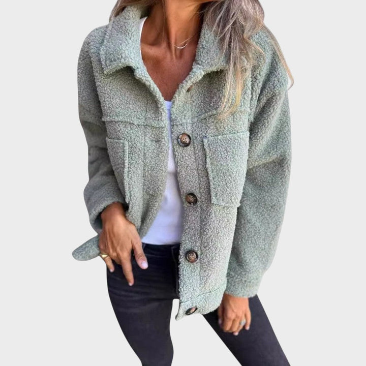 Soledad | Campera Tipo Borrego con Botones