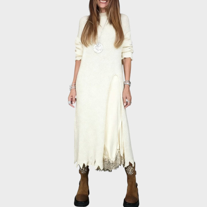 Vega | Conjunto de Suéter y Vestido de Estilo Lencero