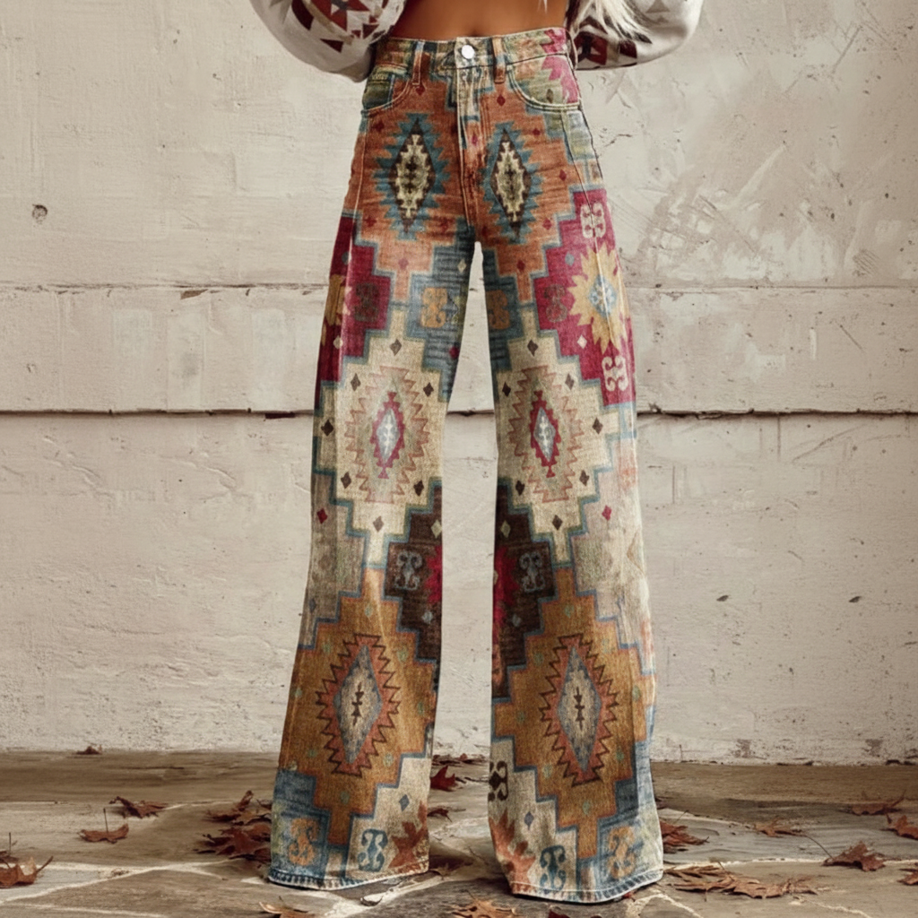Francesca | Pantalones de Patrón Boho Retro