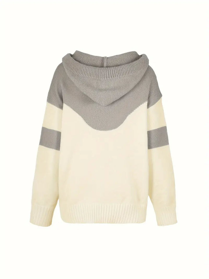 Ríona | Buzo Bicolor con Capucha