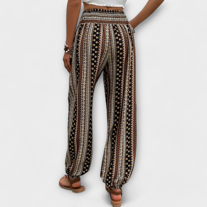 Lourdes | Pantalón con Estampado Étnico