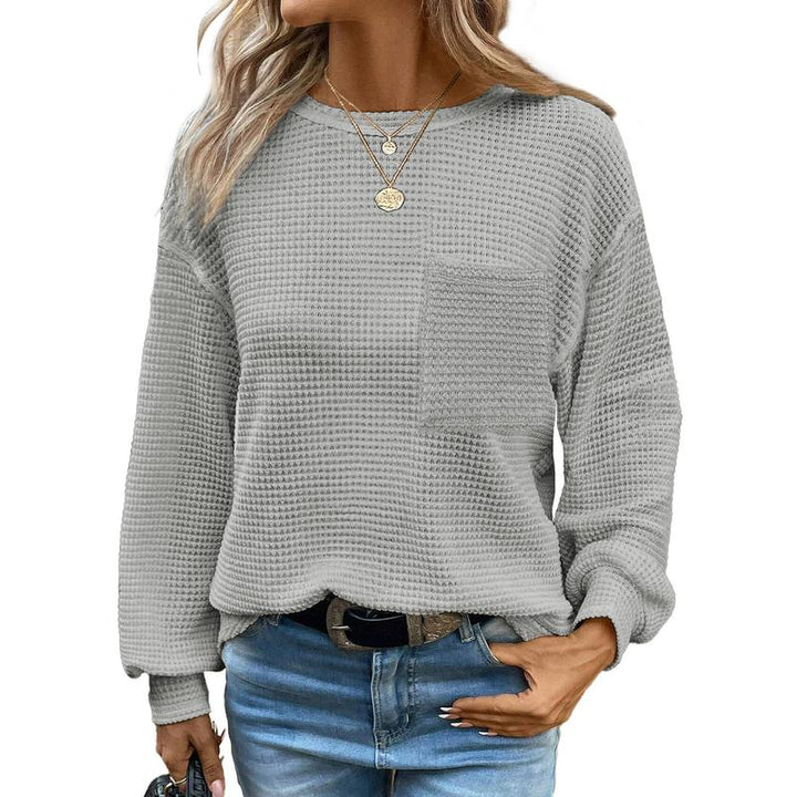 Liora | Blusa de Cuello Redondo Oversized de Manga Larga y Confortable