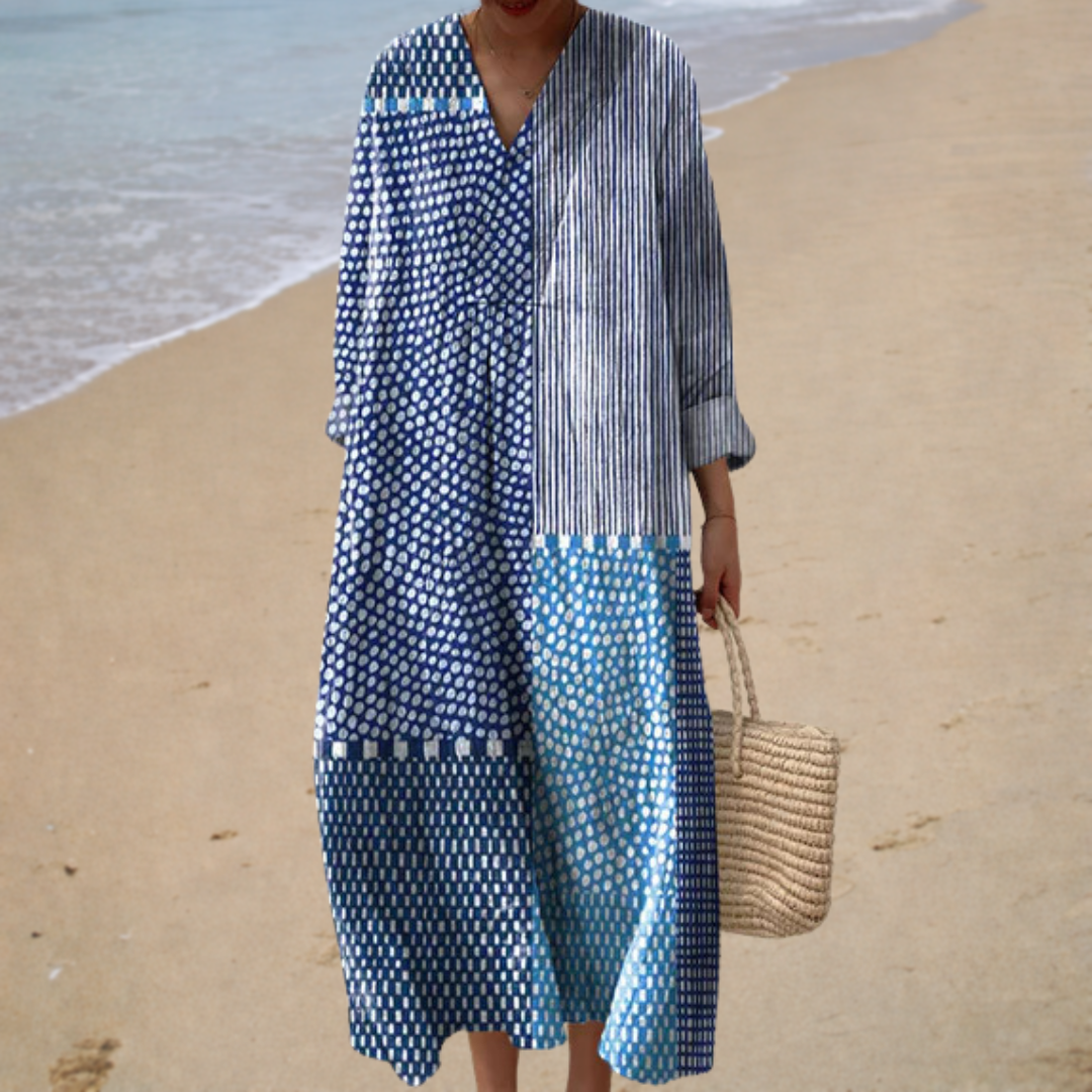 Diana | Vestido de verano favorecedor con estampado