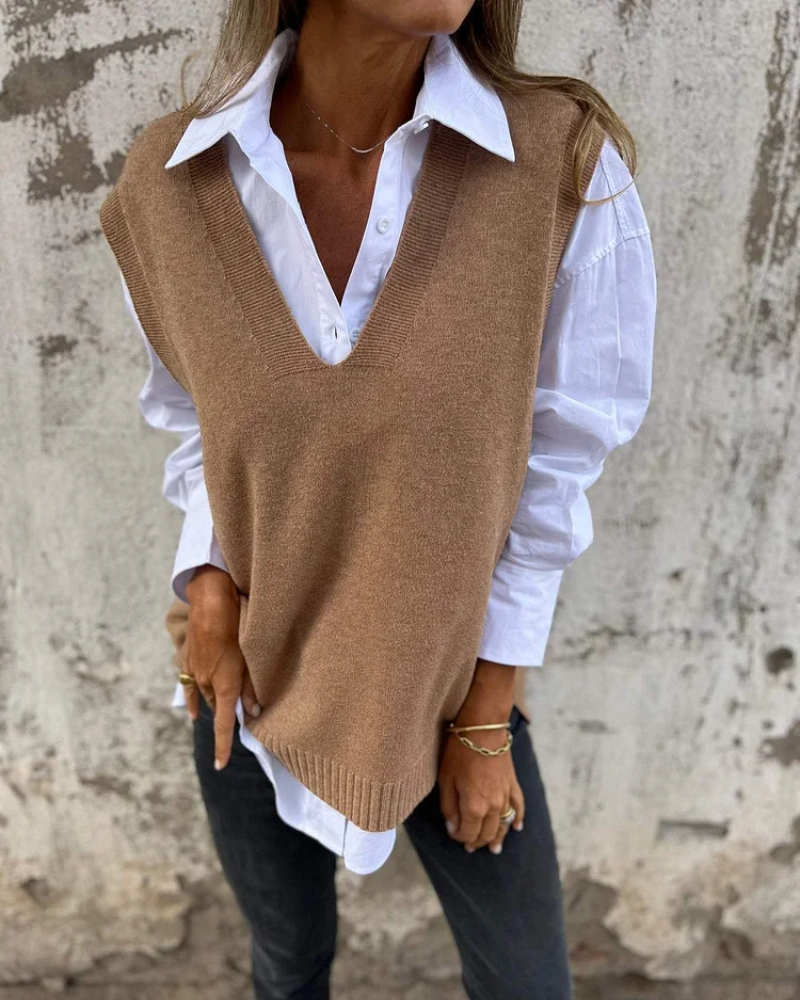 Evelyn | Chaleco de Punto Elegante