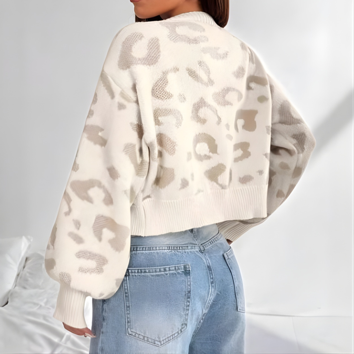 Avia | Cárdigan Leopardo Manga Farol
