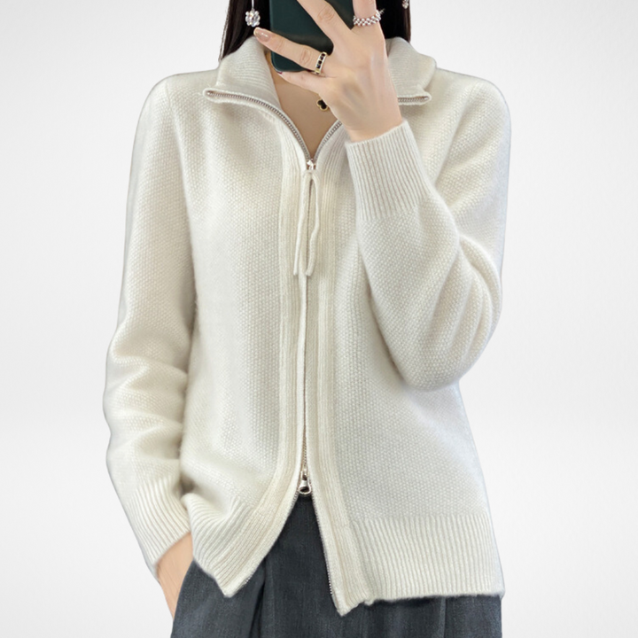 Katrina | Cardigan Minimalista con Cremallera