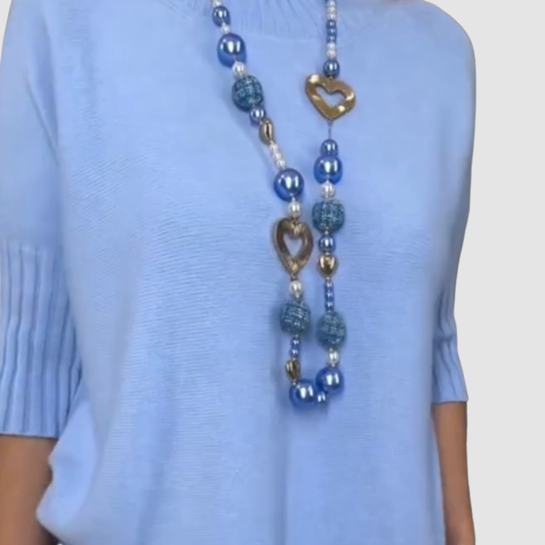 Delyssa | Conjunto Elegante de 2 Piezas – Top Relajado y Falda Midi Acanalada