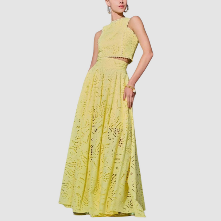 Conjunto Sofisticado de Dos Piezas Tallie – Conjunto Elegante de Dos Piezas para el Verano Chic