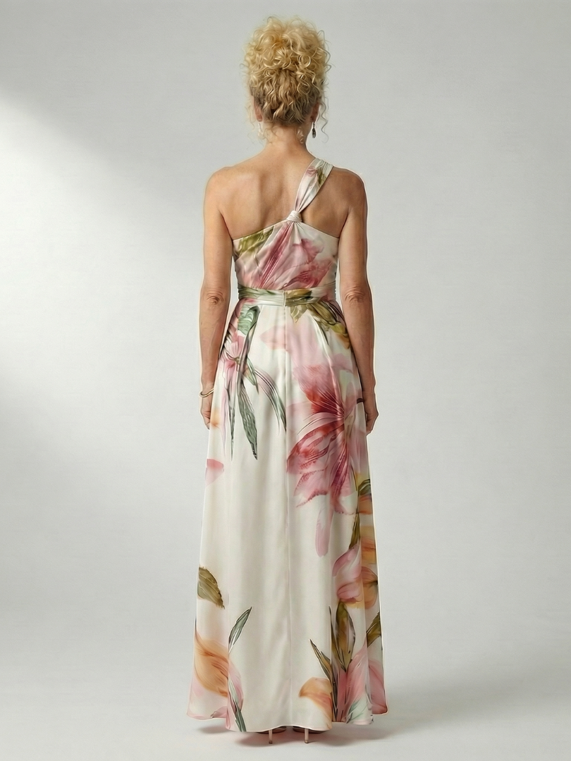 Guadalupe | Vestido Largo Floral con Escote Halter