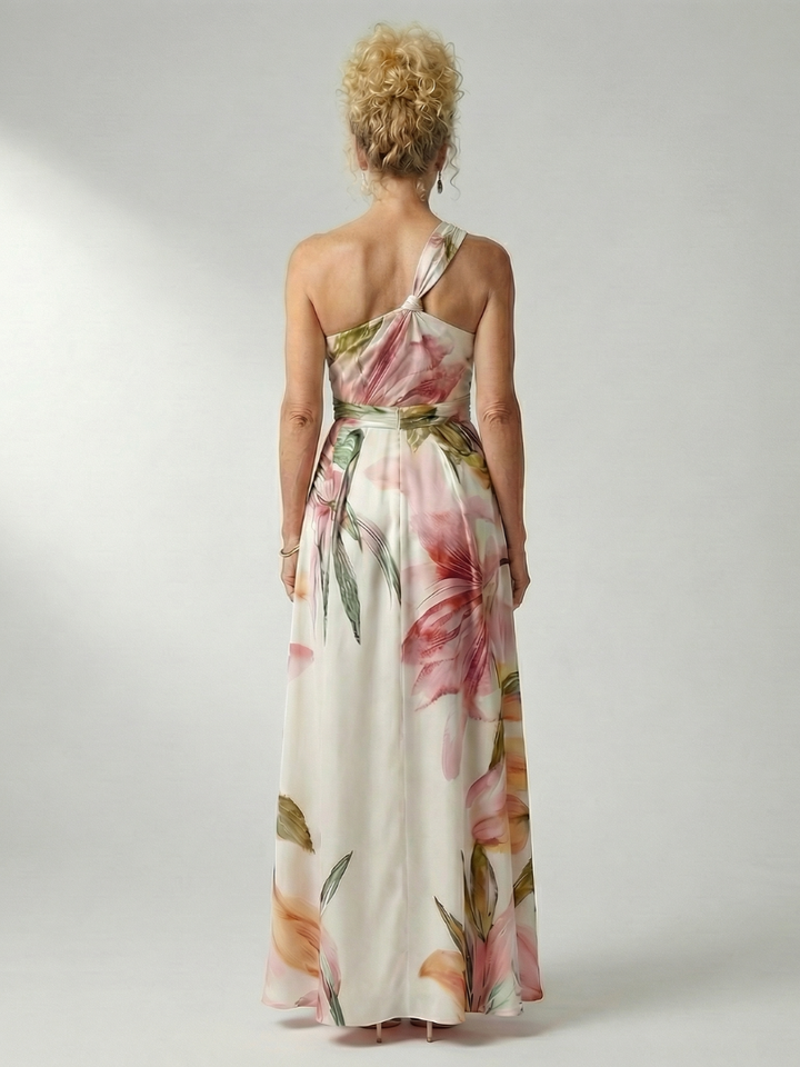 Guadalupe | Vestido Largo Floral con Escote Halter