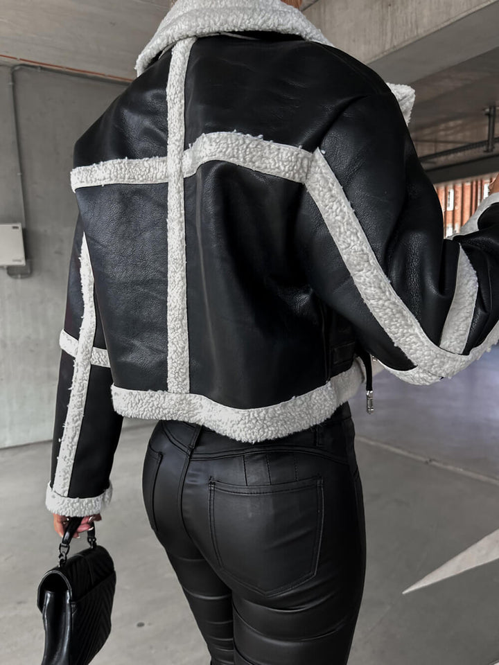 Chaqueta de Cuero Sintético