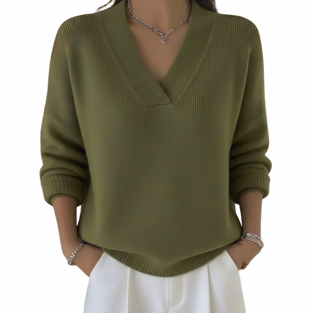 Maggie | Suéter V-Neck Sin Esfuerzo