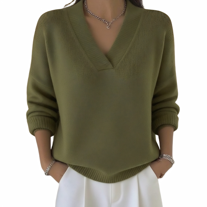 Maggie | Suéter V-Neck Sin Esfuerzo