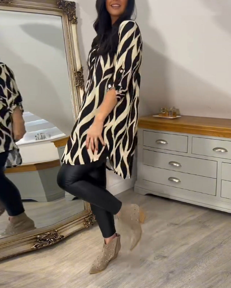 Alexandra | Blusa Suelta Impresa para Mujeres