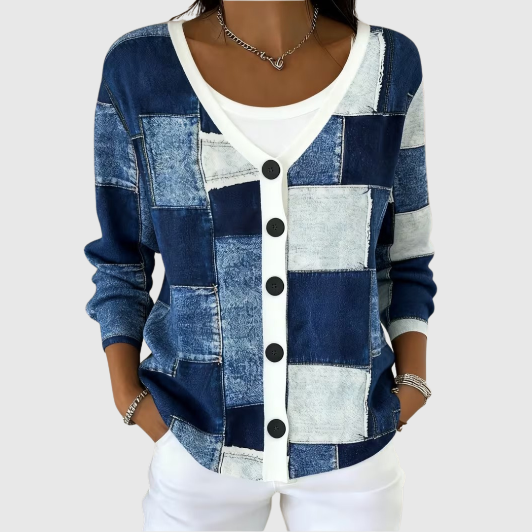 Zulma | Cárdigan Patchwork Moderno