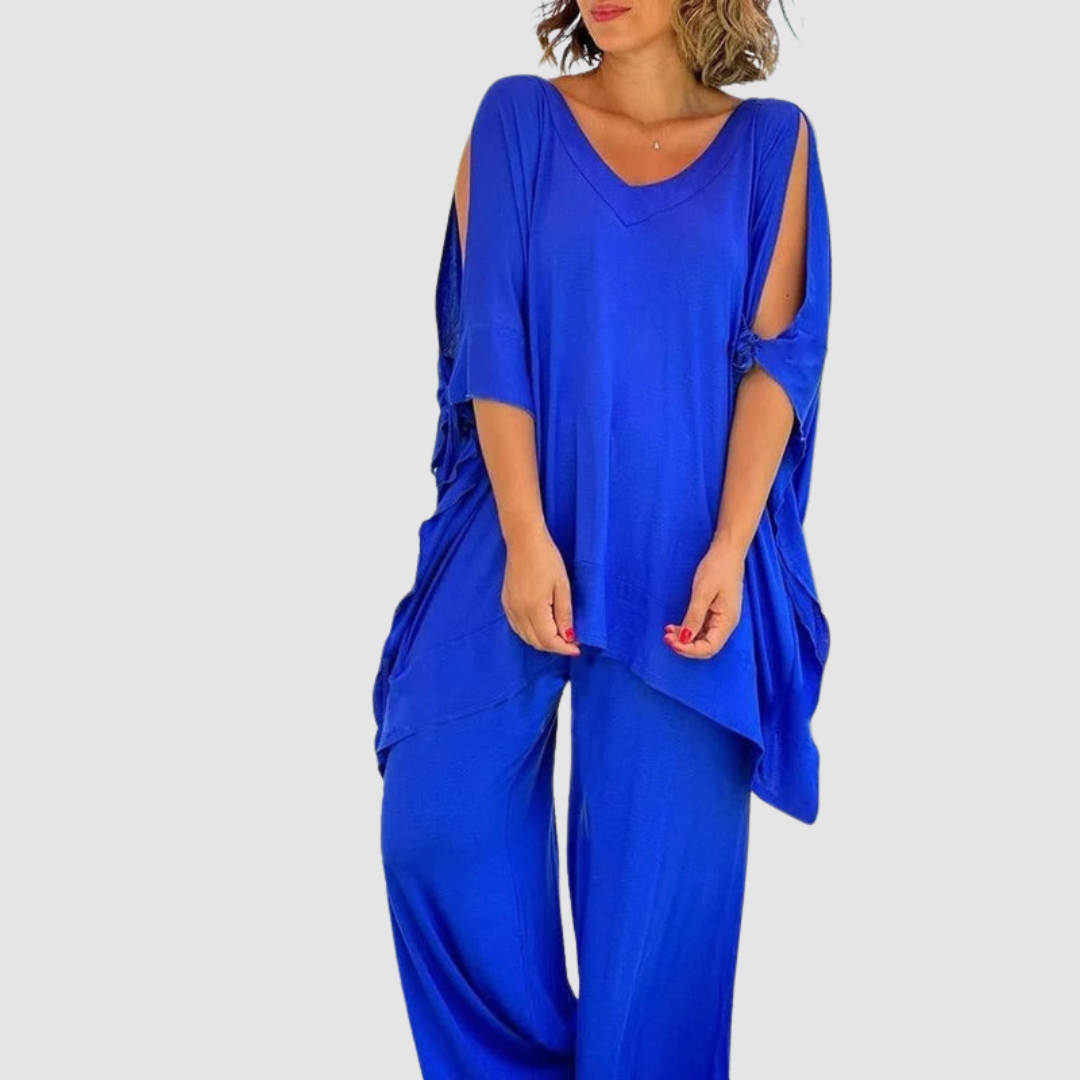 Conjunto de Estilo Relajado Zinnia – Elegancia Sin Esfuerzo en Cada Paso