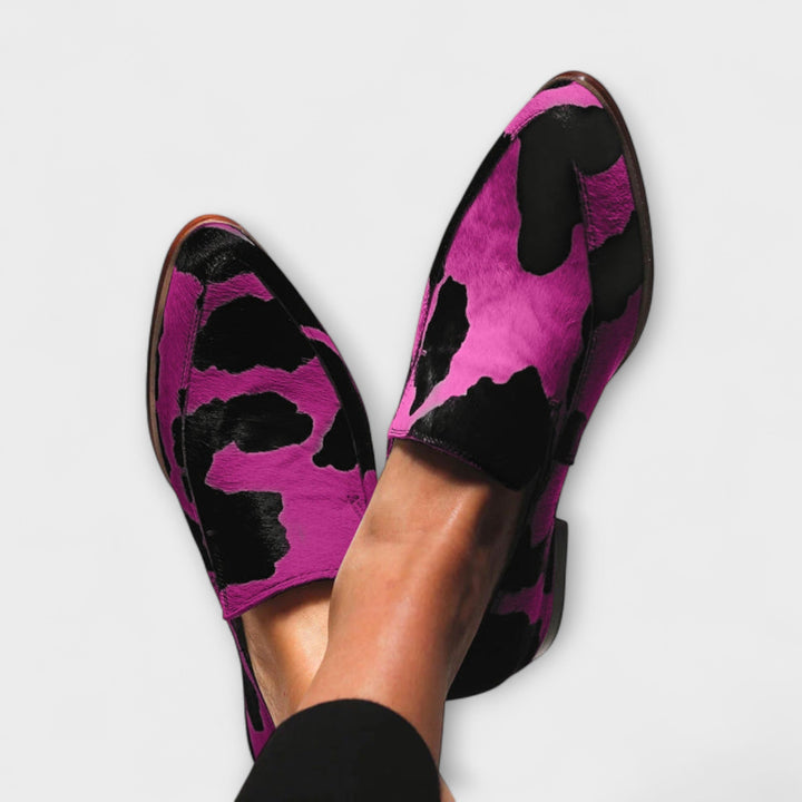 Paloma | Mocasines con patrón de vaca