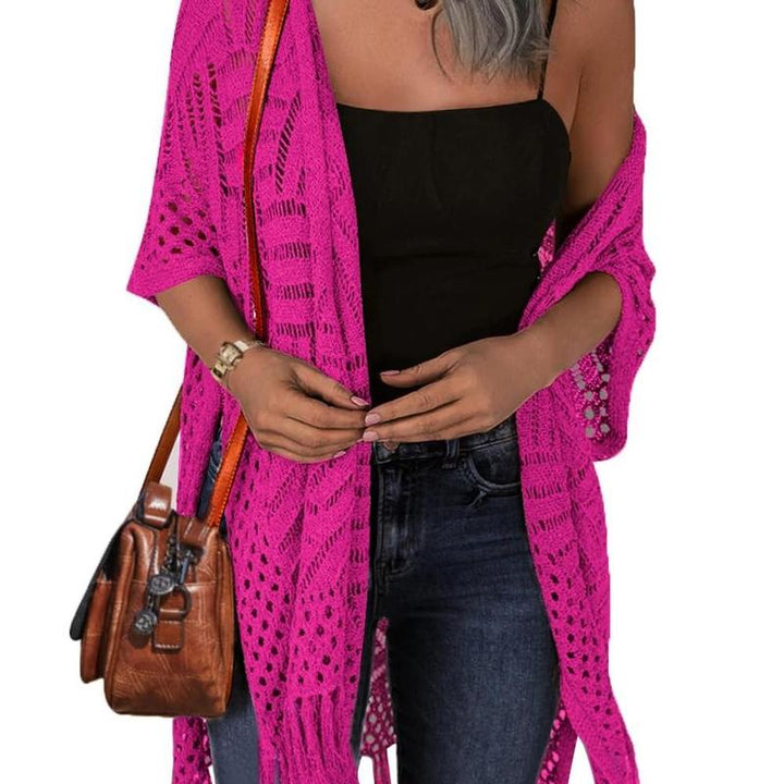 Zarella | Chaqueta de Verano Con Flecos Cómoda