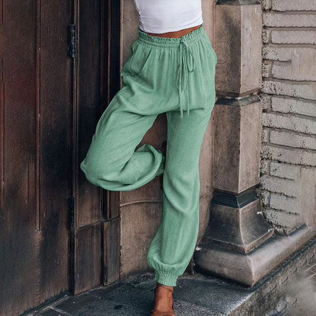 Kaeli | Pantalones de chándal elegantes con cordón