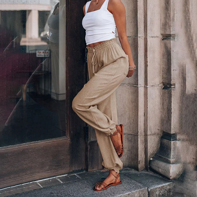 Kaeli | Pantalones de chándal elegantes con cordón