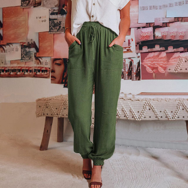 Kaeli | Pantalones de chándal elegantes con cordón