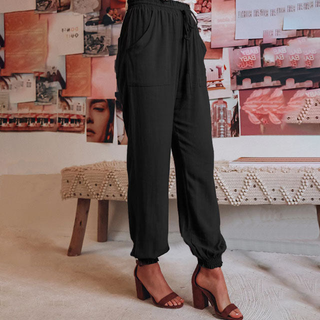 Kaeli | Pantalones de chándal elegantes con cordón