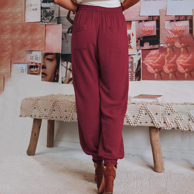 Kaeli | Pantalones de chándal elegantes con cordón