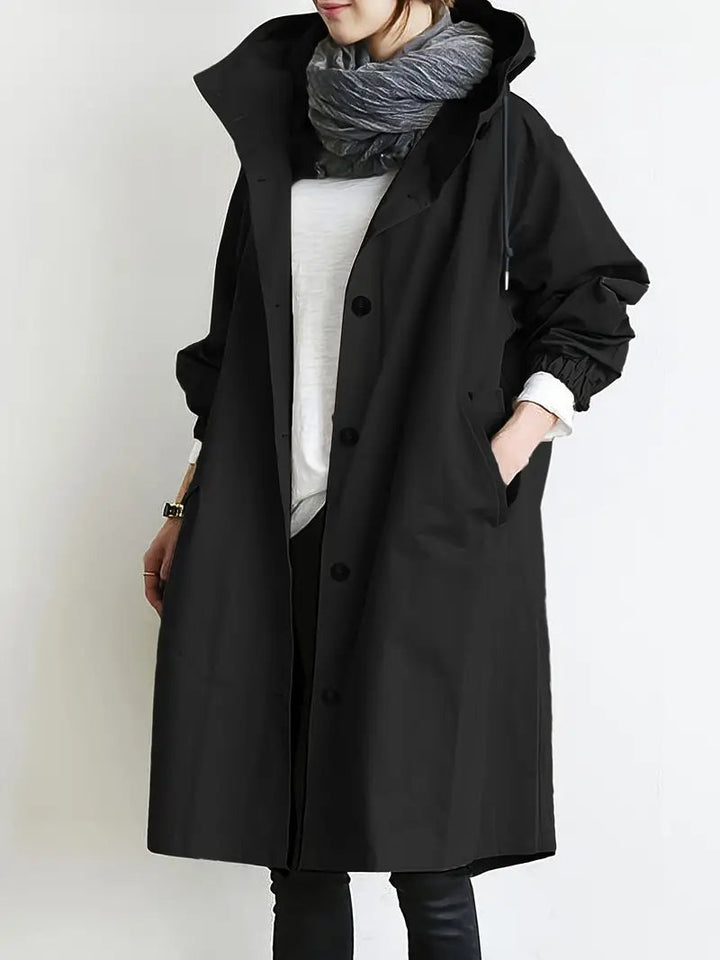 Lena | Chaqueta de lluvia con capucha impermeable para mujeres