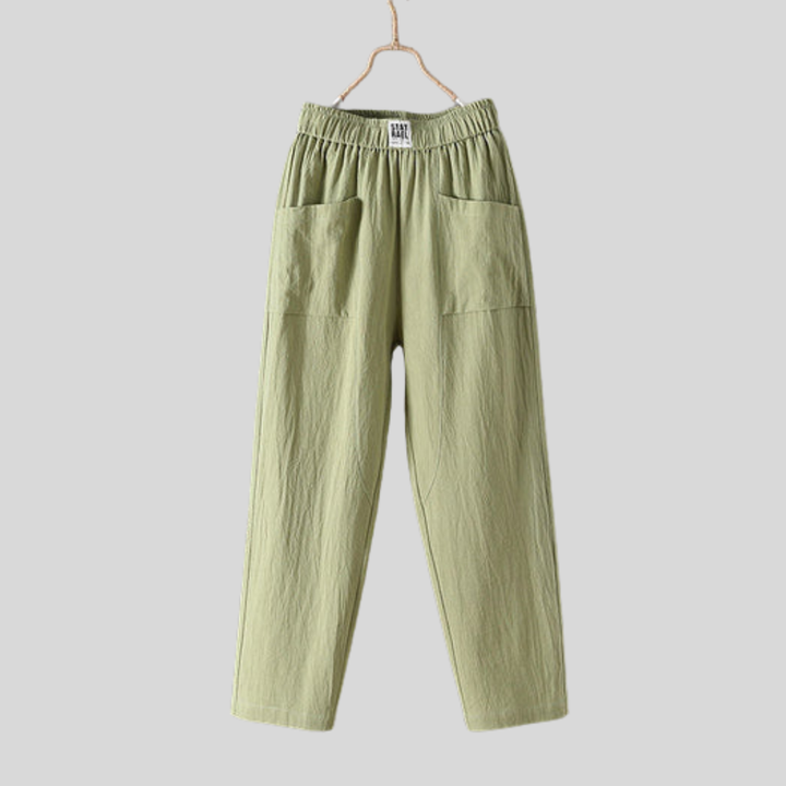 Alyra | Pantalones de Corte Relajado con Bolsillos