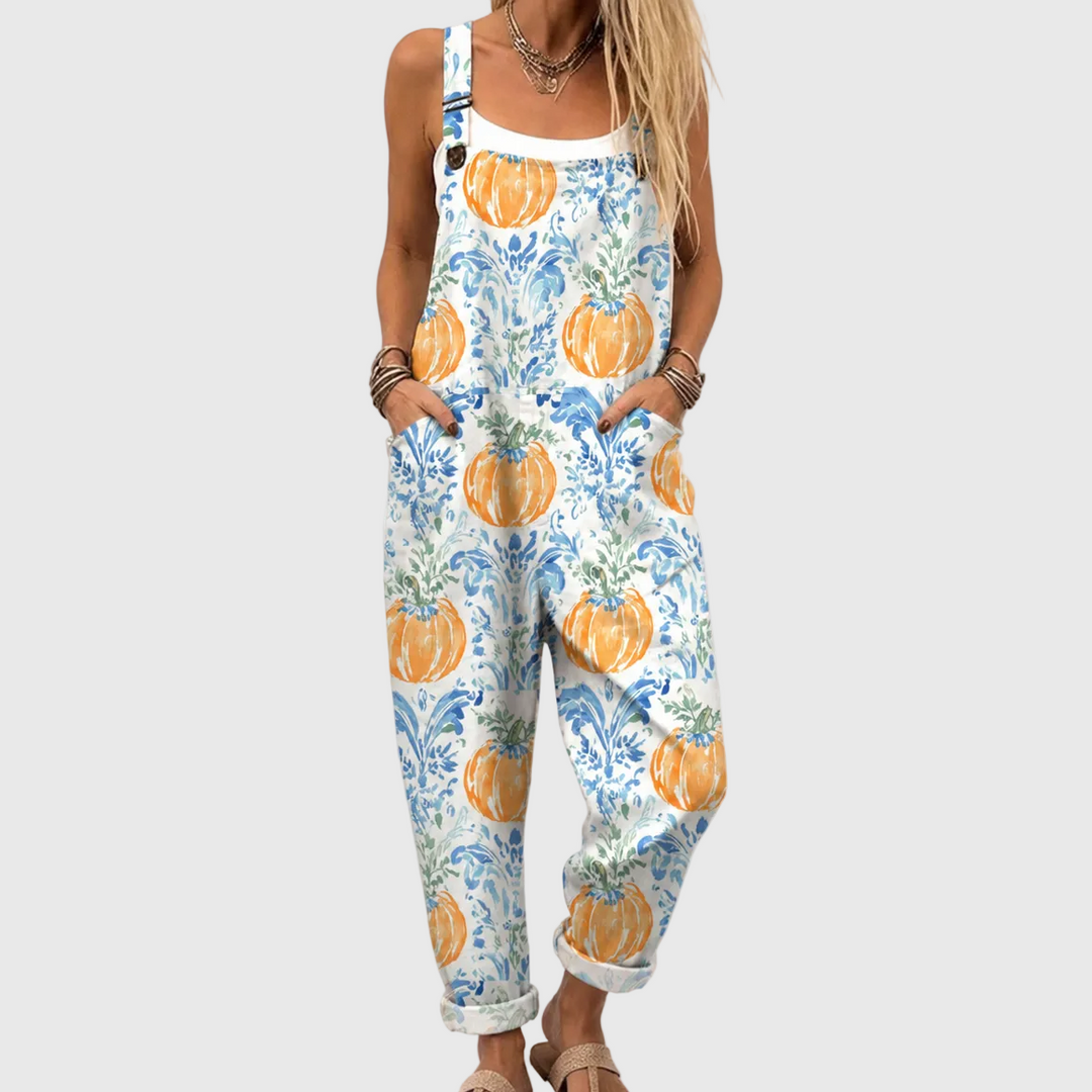Marianne | Mono blanco con calabazas
