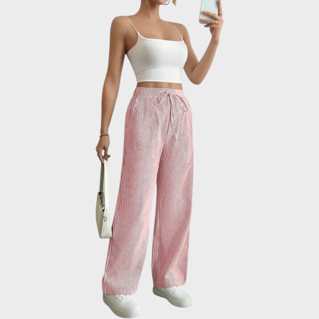 Andrea | Pantalón Ancho con Cordón Ajustable