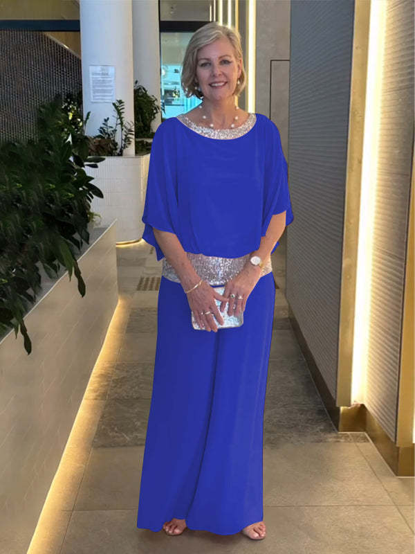 Conjunto Elegante Nessa | Top Relajado y Pantalones de Pierna Ancha
