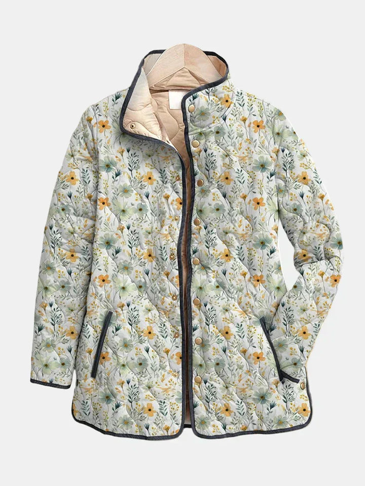 Nola | Encantadora Chaqueta Acolchada con Estampado Floral