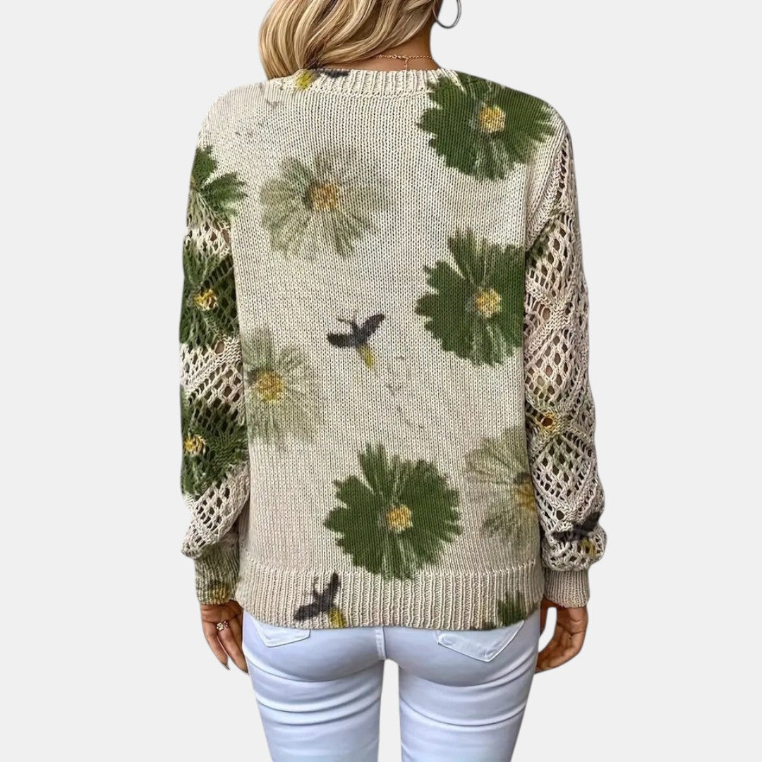 Leilani | Suéter Floral de Punto