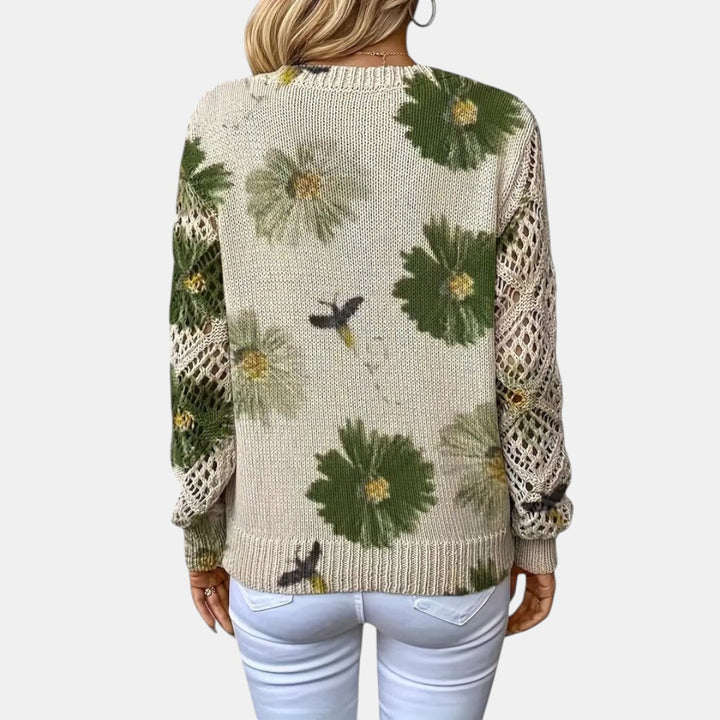 Leilani | Suéter Floral de Punto