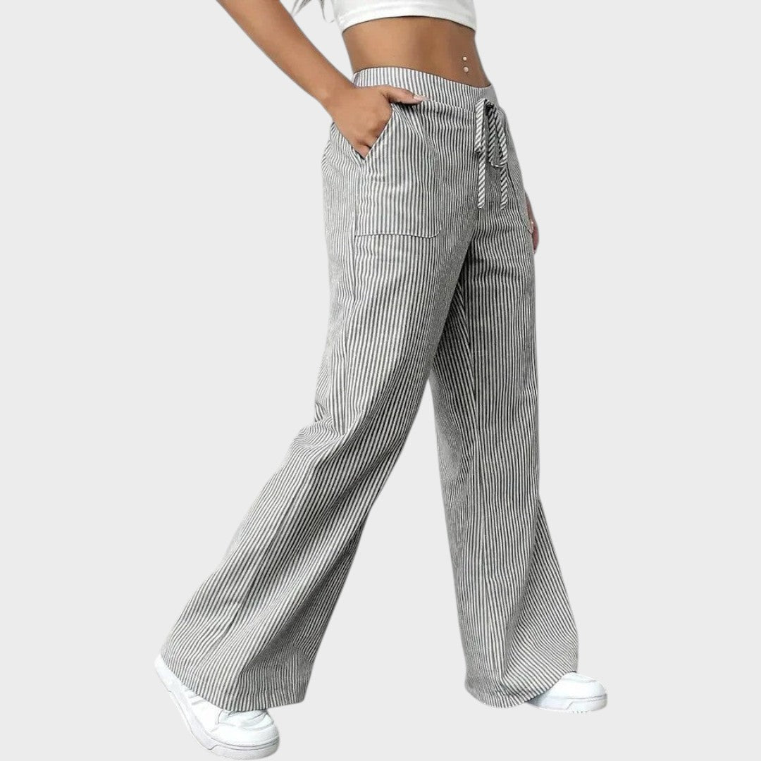 Andrea | Pantalón Ancho con Cordón Ajustable