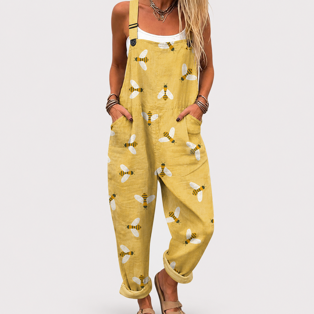 Rosemarie | Mono con pequeñas abejas Amarillo pálido